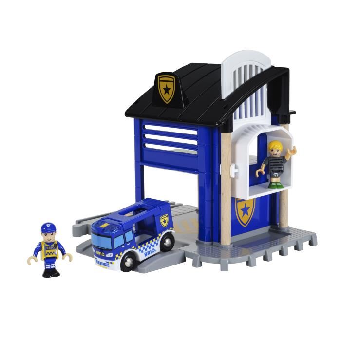 Brio World Commissariat De Police Accessoire Son Et Lumiere Pour Circuit De Train En Bois Ravensburger Des 3 Ans 33813