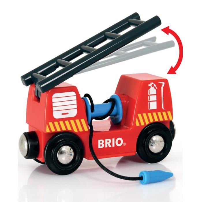 Brio World Circuit Action Pompier  - Coffret Complet 18 Pieces - Circuit De Train En Bois - Ravensburger - Mixte Des 3 Ans - 33815
