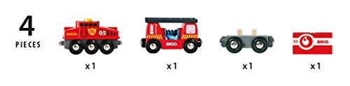 Train Des Pompiers Brio Circuit De Train En Bois Ravensburger Mixte Des 3 Ans 33844