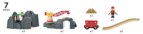 Ravensburger Bri Train Plateforme Grue Et Tunnels Multifonctions