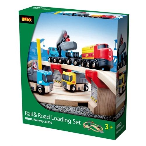Circuit Rail Route Transport De Roches Brio Coffret 33 Pieces Train En Bois Ravensburger Des 3 Ans