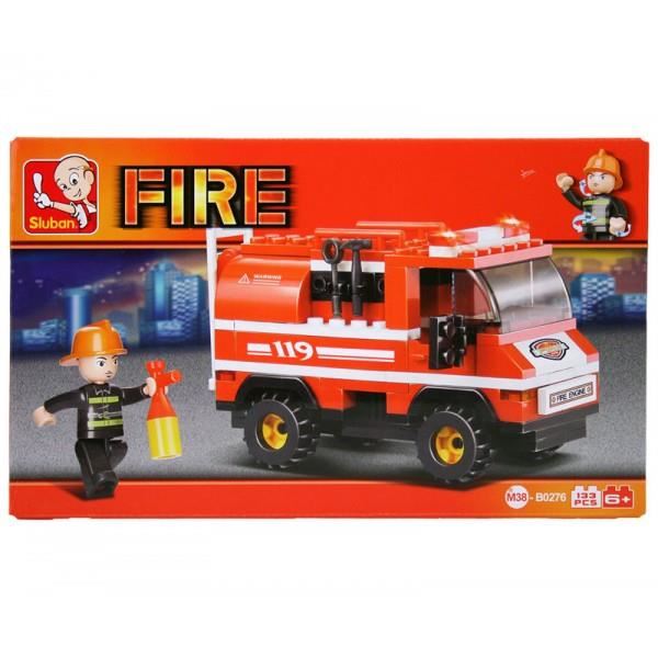 Sluban. Jeu De Construction - Serie Pompiers - Camionette De Pompier