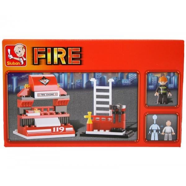 Sluban. Jeu De Construction - Serie Pompiers - Camionette De Pompier