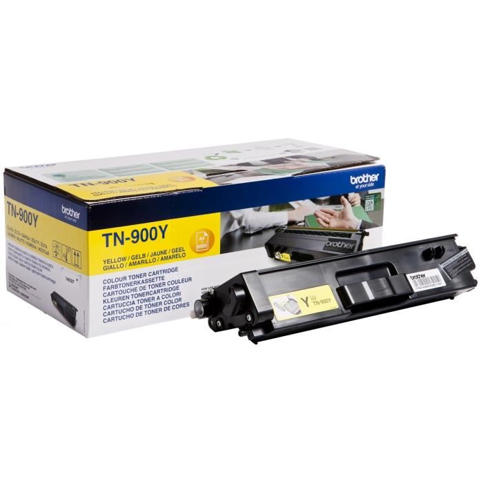 Brother Tn900y Cartouche De Toner Jaune 6000 Pages Dorigine Pour Hl L9200cdwtmfc L9550cdwt