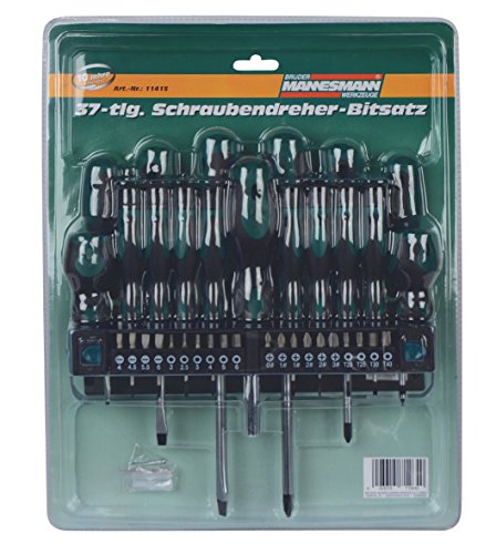MANNESMANN Jeu de 37 tournevis M11415