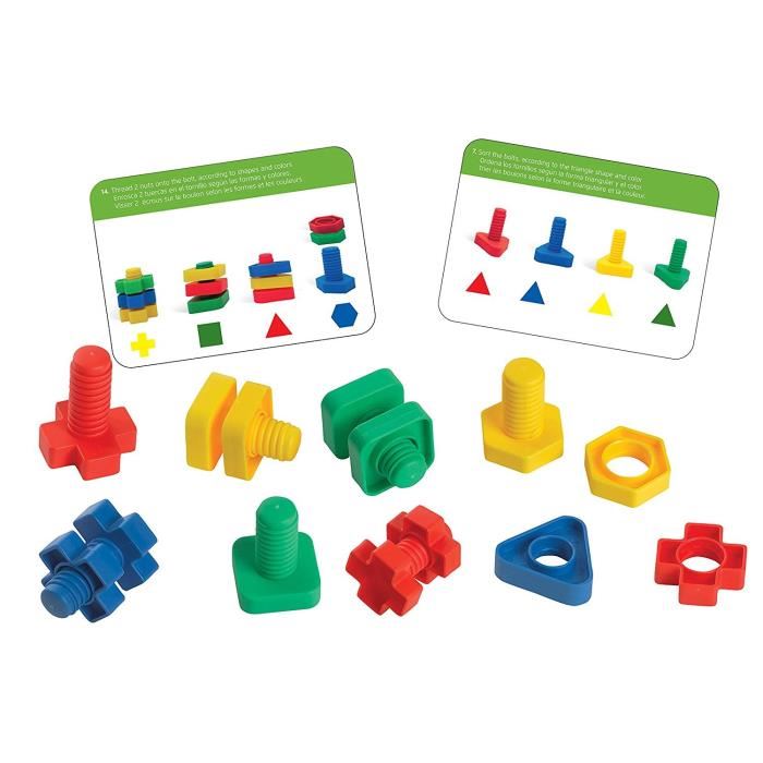 Bsm Vis Et Boulons - 144 Pieces + Fiches De Travail