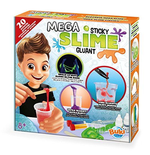 Buki Mega Kit De Slime Buki France Coffret Slime Pour Creer Des Melanges Gluants Sans Danger 15 Activites