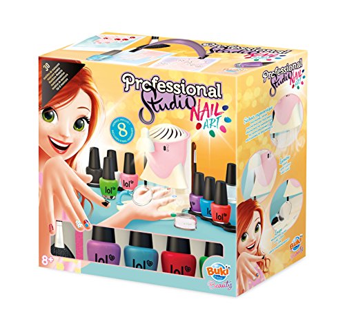 Salon De Manucure Buki France Professional Studio - 30 Modeles - Vernis Stickers Pochoirs Et Outils Inclus