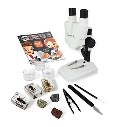 Microscope Stereo 3d - Buki France - Jeu Educatif Et Scientifique - Accessoires Inclus