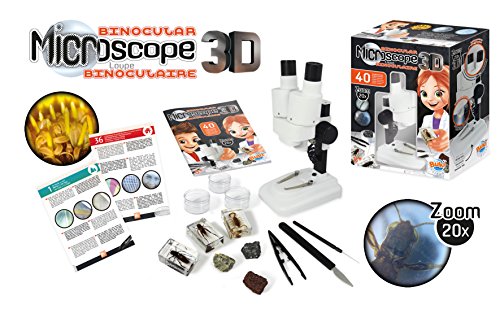 Microscope Stereo 3d - Buki France - Jeu Educatif Et Scientifique - Accessoires Inclus