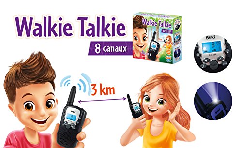 Talkie Walkie Buki France - Jeu Decouverte - 8 Canaux - Portee 3 Km - À Partir De 8 Ans