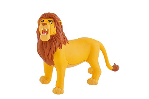 Figurine Simba - Bully - Le Roi Lion Disney - 11 Cm - Jaune - Enfant - Jouet