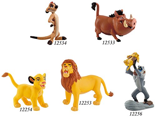 Figurine Simba - Bully - Le Roi Lion Disney - 11 Cm - Jaune - Enfant - Jouet