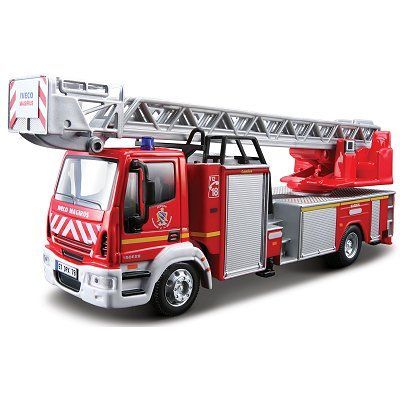 Camion De Pompier Iveco Magirus 150-e 28 En Metal 1/55eme - Burago