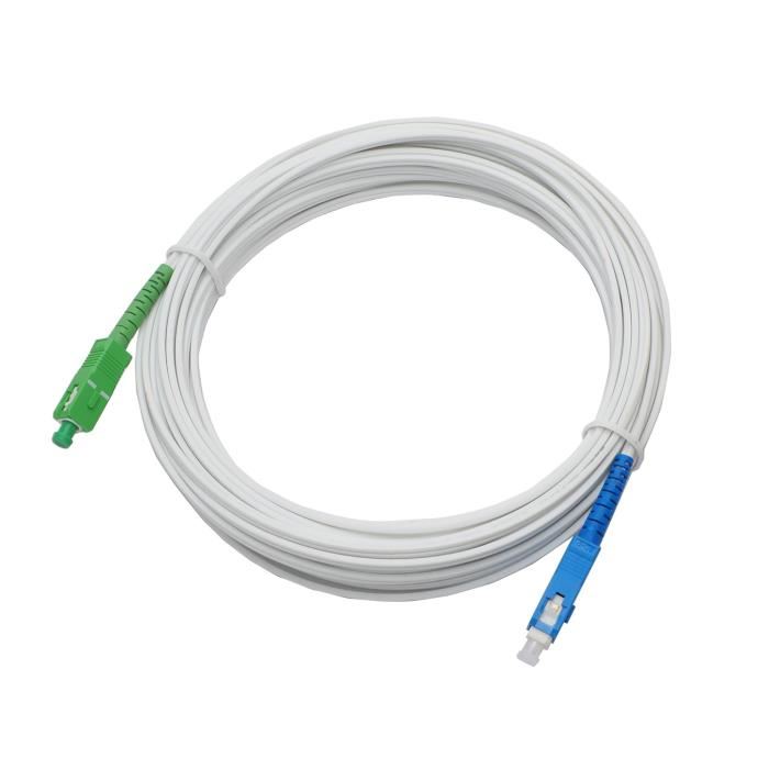 Lineaire FB125H Cable fibre optique SC-APC / SC-UPC pour Freebox 10m