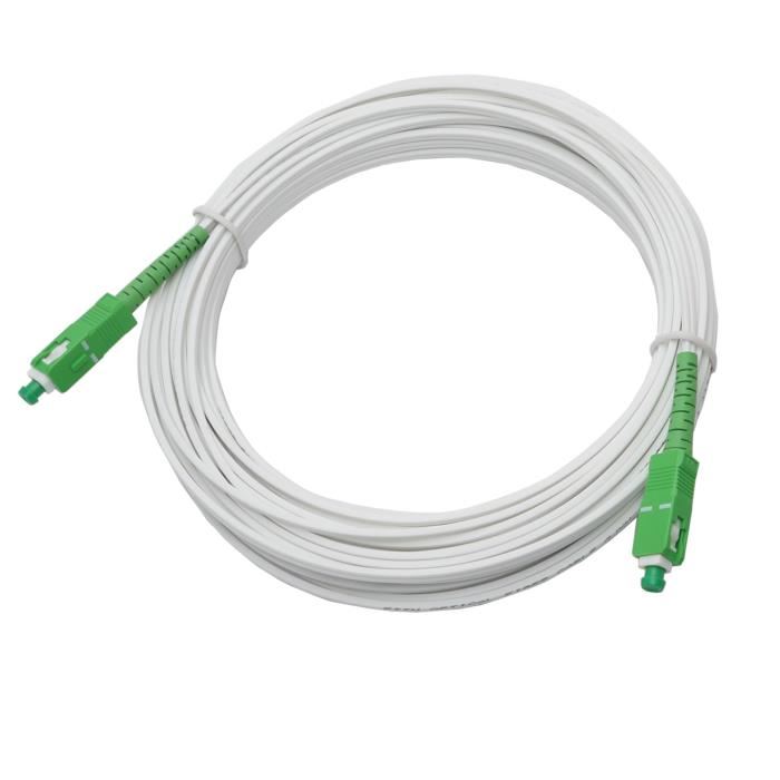 Cable fibre optique pour Livebox, SFR box et Bbox 10m00