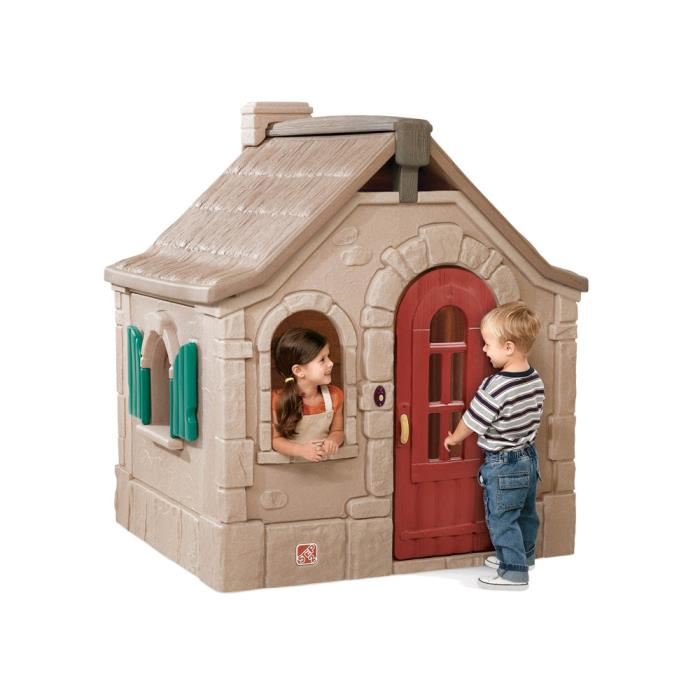 Maisonnette En Plastique Pour Enfant Step2 Storybook Cottage Rouge Exterieur 18 Mois Et Plus