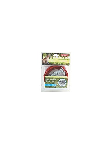 Cable Dattache Zolux 6 M Acier Avec Ressort Resistance 408 Kg Pour Chien