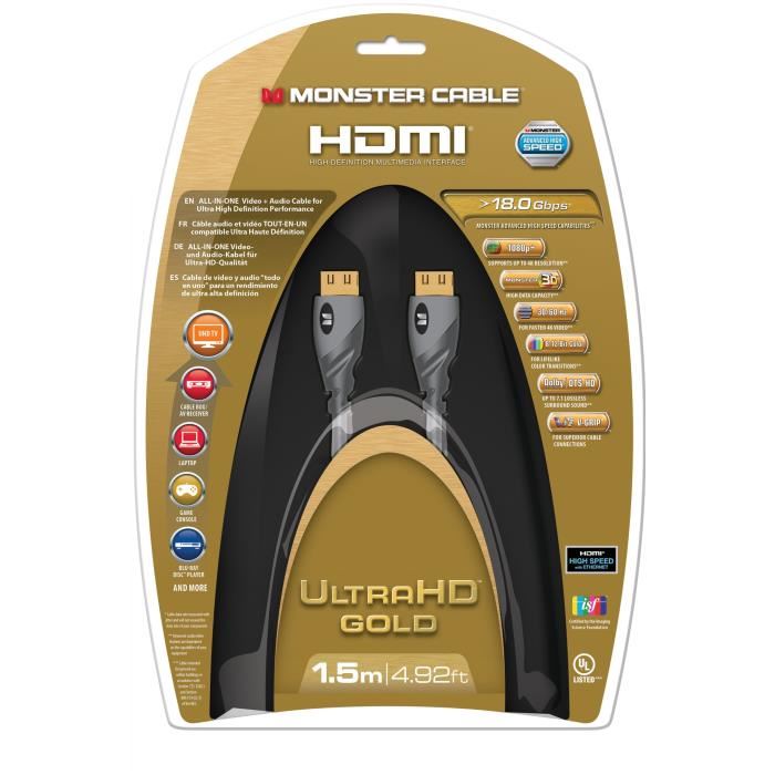 Cable Hdmi Monster Gold Advanced - 1,5 M