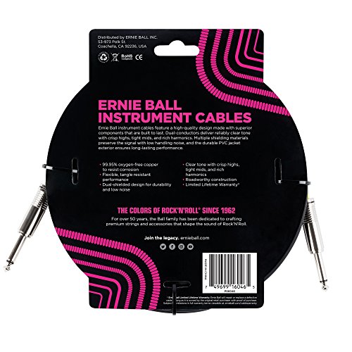 Cable instrument droit/droit Ernie Ball ...