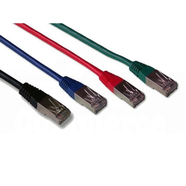 Cable Rj45 Lineaire Pack De 4 Categorie 6 Blinde 2 Metres Multicolore