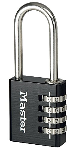Cadenas A Combinaison En Aluminium Noir Master Lock 7640eurdblklh Diametre 6mm Utilitaire