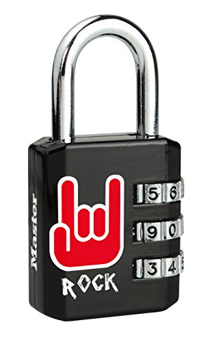 Cadenas A Combinaison Master Lock 30 Mm Rock A Code Noir Imprime Rock Zamac Et Acier