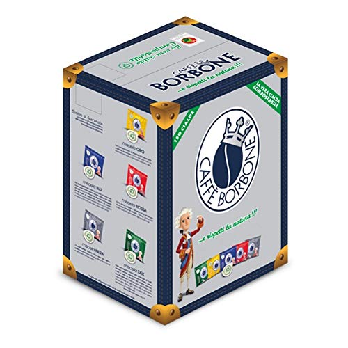 Caffe Borbone   Rossa Emballage Recyclable - 50 Dosettes De Cafe Pour E.s.e. - Compatible E.s.e.