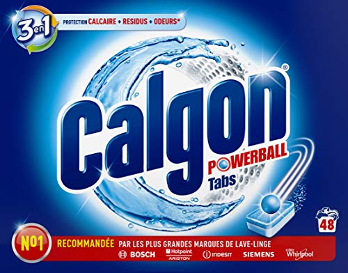 Anticalcaire Lave-linge Calgon 2 En 1, 48 Tablettes