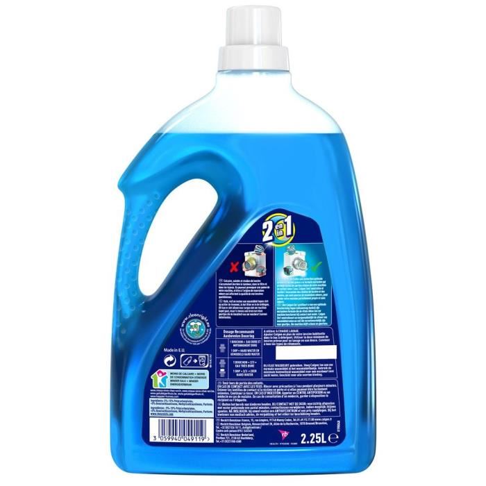 Calgon Jj7 Flacon De Gel 3 En 1 Anti-calcaire Et Nettoyant Pour Lave-linge - 225 L