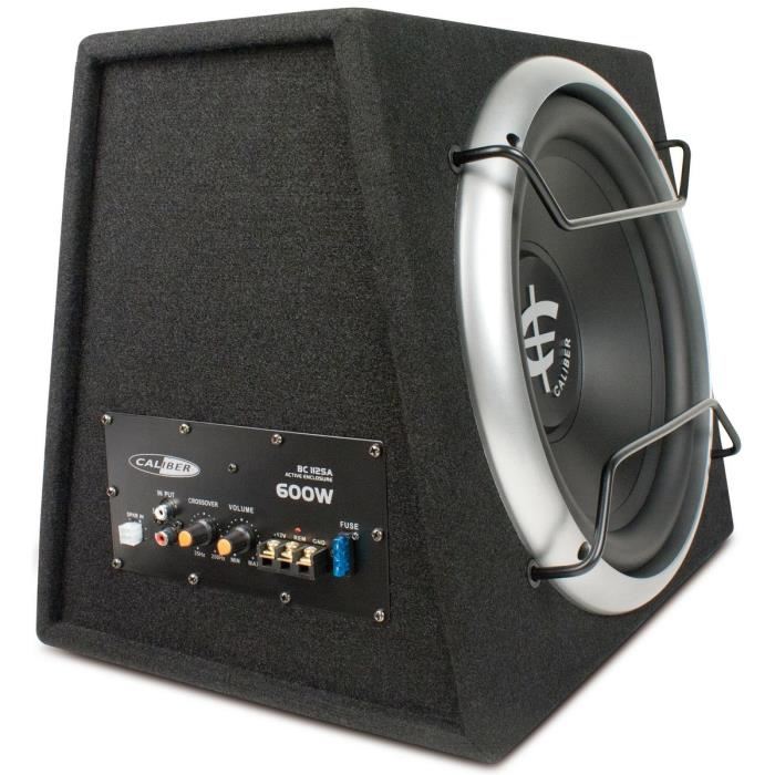Set De Caisson De Basse - Caliber Bc112sa - 25 - 3500 Hz 200w Rms 600w Max 330 X 400 X 355 Mm Noir