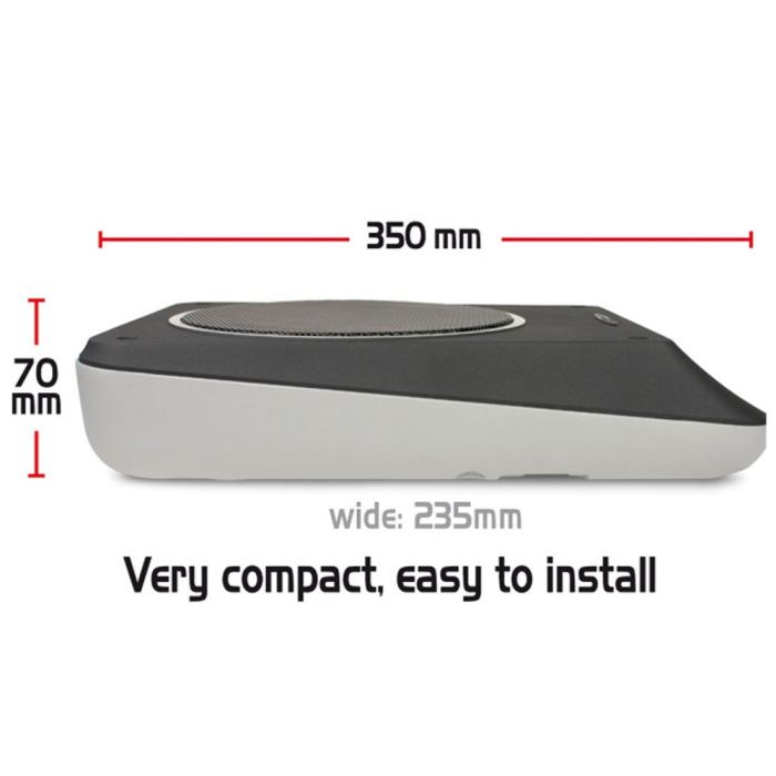 Caisson De Basse Sous Le Siege - Caliber Bc108us - 50 - 160 Hz 100w Rms 500w Max 350 X 235 X 70 Mm Noir