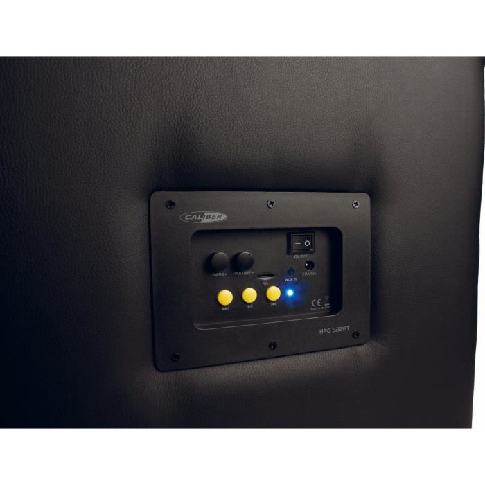 Pouf Haut-parleur - Caliber Hpg522bt - Bluetooth Caisson De Basse 15w 400 X 400 X 420 Mm Noir