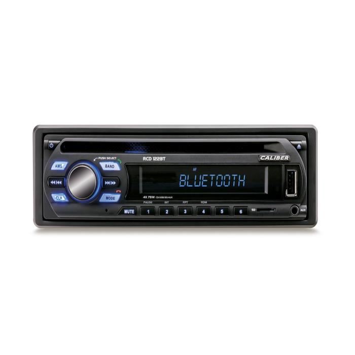 Autoradio - Caliber Rcd122bt - Bluetooth 4 X 75w Usb 185 X 190 X 55 Mm Noir