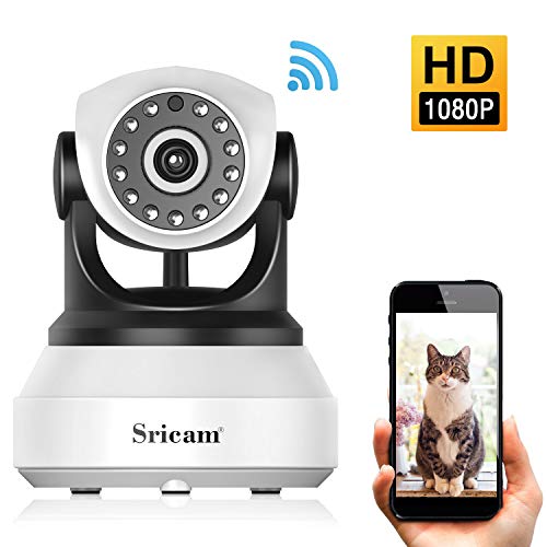 Camera Ip Sans Fil, Sricam Wifi Camera Surveillance Detection De Night Vision, 2 Voies Audio, Alerte De Detection De Mouvement, Su