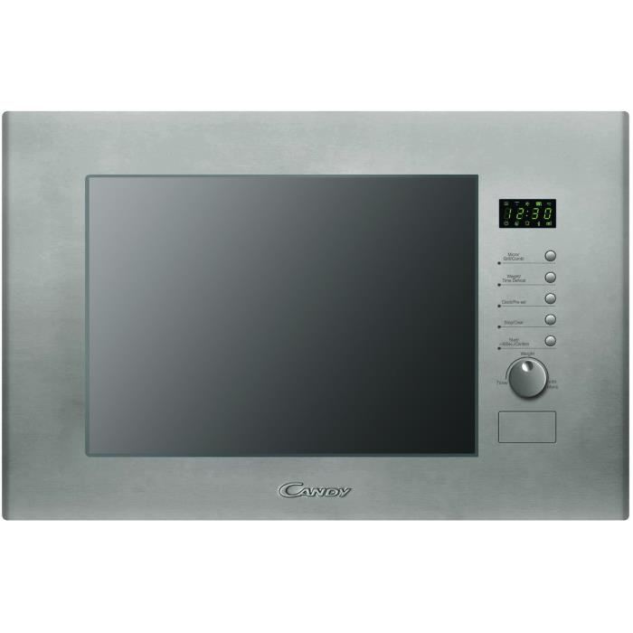 CANDY MIC 20 GDFX - Micro ondes grill encastrable inox- 20L-800 W-Grill 1000 W
