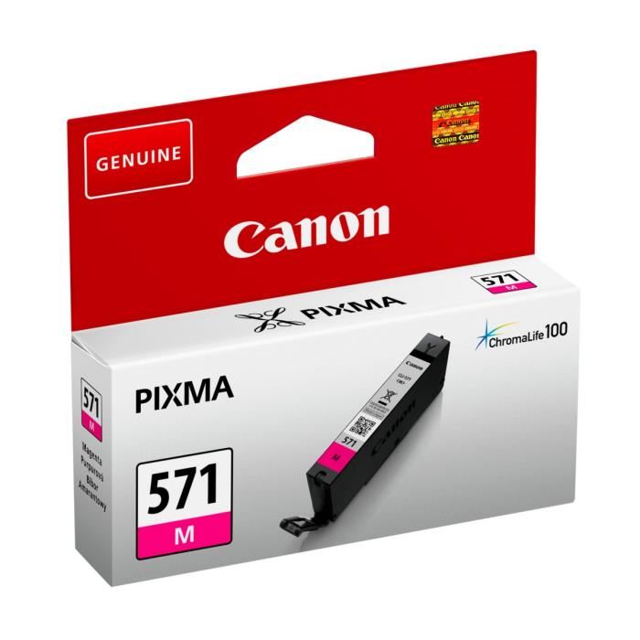 Canon D'origine Canon Pixma MG 6851 cartouche d'encre (571 M / 0387 C 001) magenta, 297 pages, 3,33 centimes par page, contenu: 7 ml