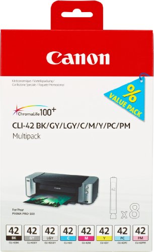 Canon D39origine Canon CLI 42 6384 B 010 cartouche d39encre multicolor multipack pack de 8 contenu 8x13ml