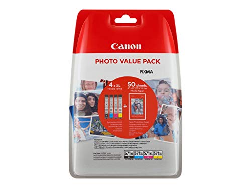 Canon D39origine Canon 0332 C 005 571XL cartouche d39encre multicolor multipack pack de 4 contenu 11 ml
