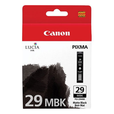 Canon D'origine Canon Pixma Pro 1 cartouche d'encre (PGI-29 MBK / 4868 B 001) mattnoir, 1 925 pages, 1,22 centimes par page, contenu: 36 ml