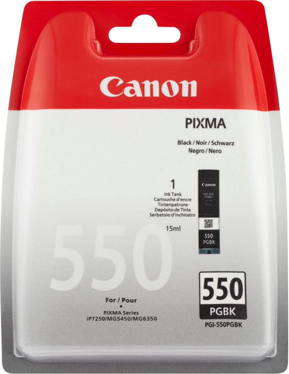 Canon D'origine Canon Pixma MG 5550 cartouche d'encre (550 PGBK / 6496 B 001) noir, 300 pages, 3,94 centimes par page, contenu: 15 ml