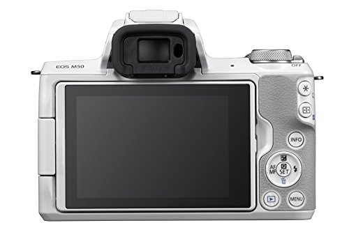 Appareil photo Hybride CANON EOS M50 blanc EF M15 45 S