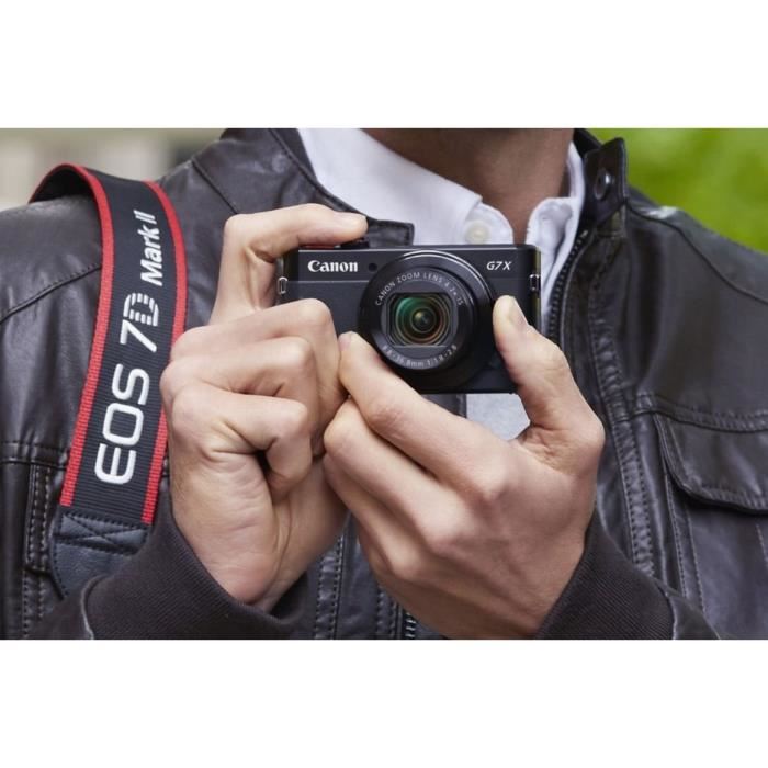 Appareil Photo Numerique Compact Canon G7x Mkii Powershot 20 Mpx - Noir