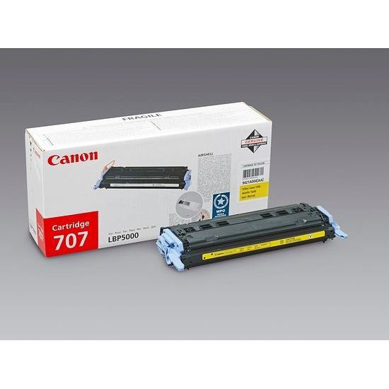 Canon 707 Y Cartouche De Toner Jaune D'origine 2000 Pages