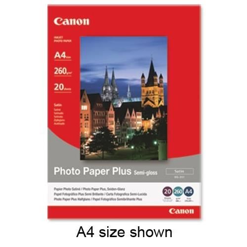 Canon Papier Photo Sg 201 Plus Semi Gloss 260g 10x15cm 50 Feuilles