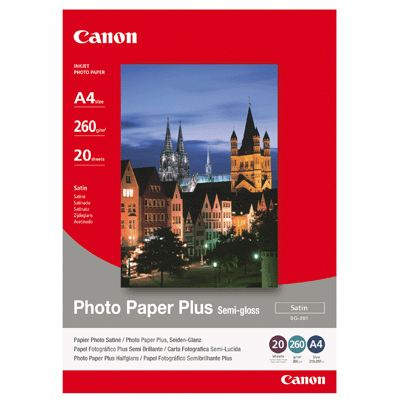 Canon Papier Photo Sg 201 A4 20 Feuilles Semi Glossy
