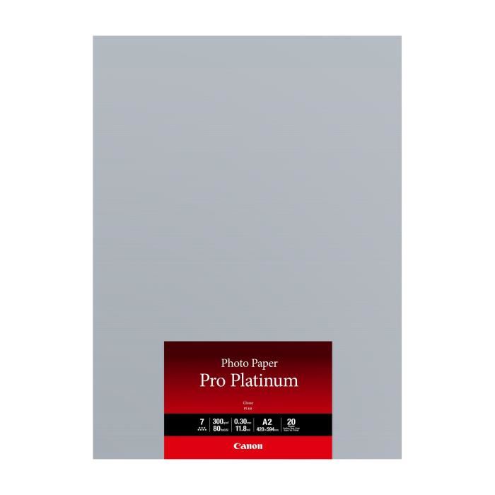 CANON Papier Photo Pro Platinum PT 101 A2 20 feuilles