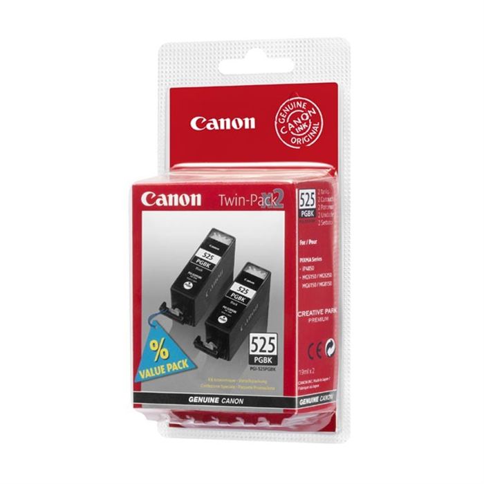 Cartouche D'encre Noire Pgi-525pgbk2 De Canon - Multipack 2 Cartouches