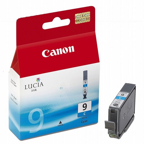 Canon D'origine Canon Pixma Pro 9500 Mark II cartouche d'encre (PGI-9 C / 1035 B 001) cyan, 1 150 pages, 1,04 centimes par page, contenu: 14 ml