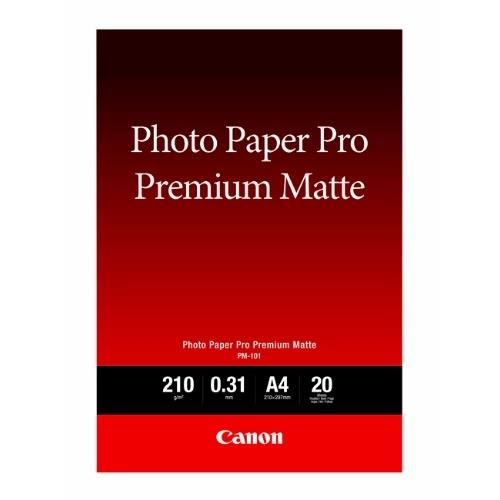 Papier Photo Premium Mat Canon Pm-101 Format A4 (20 Feuilles)